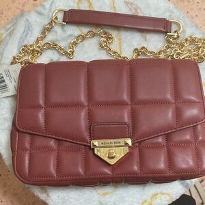 Final price!!! Michael Kors Quilted Leather Shoulder Bag - Brandy